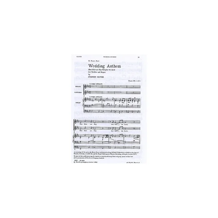 Oliver, Stephen – Wedding Anthem