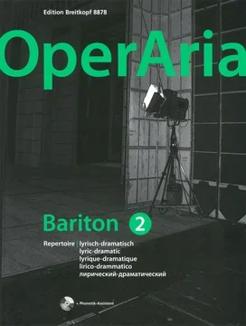 OperAria Baritone 2 Book & Recording Voice & Piano (Breitkopf)