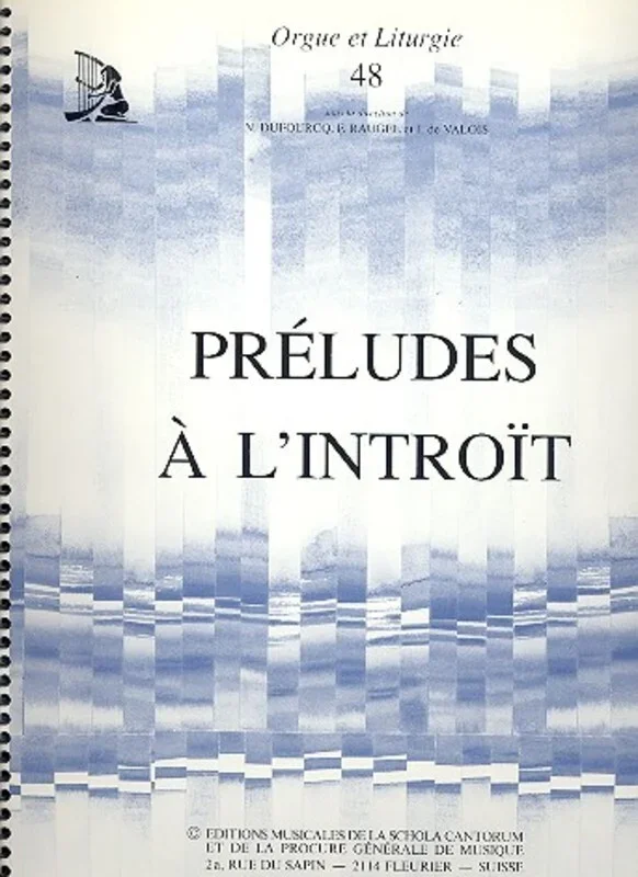 Orgue Et Liturgie No 48 Preludes A Lintroit