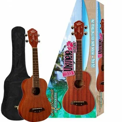 Oscar Schmidt Concert Ukulele Pack with Bag – OU2PAKA
