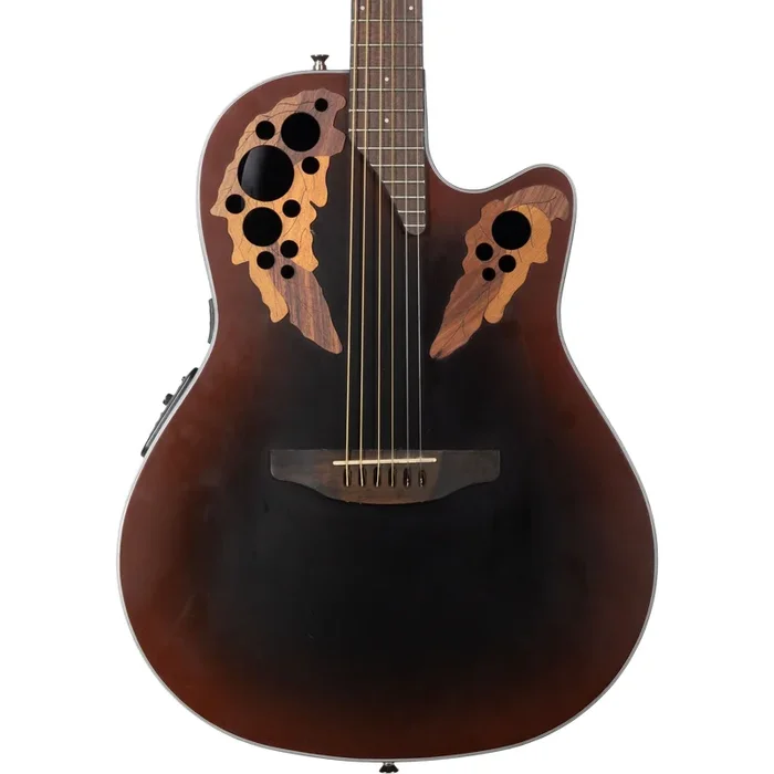 Ovation Celebrity Elite CE44 Mid Depth – Reverse Red Burst