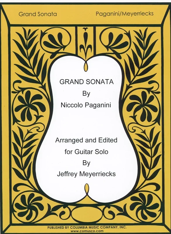 Paganini: Grand Sonata in A Major (arr. for solo guitar)