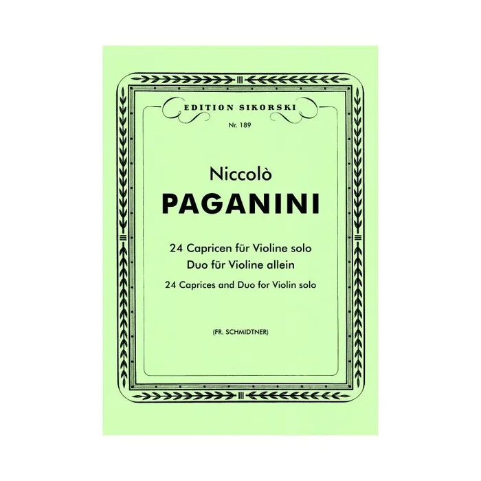 Paganini, Niccolò – 24 Capricen / Duo op. 1