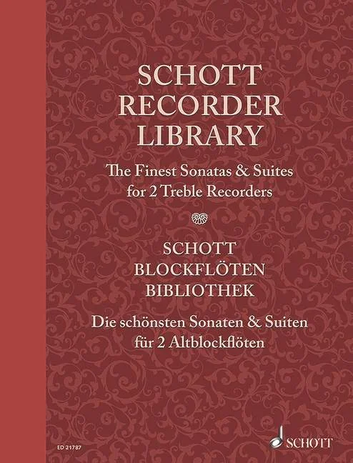Paisible, Jacques : Paisible, Jacques : Sonata, (Largo – Adagio – Presto – Adagio – Presto) – 2 treble recorders – Schot
