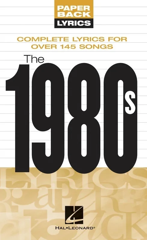 Paperback Lyrics The 1980s (Softcover Book)