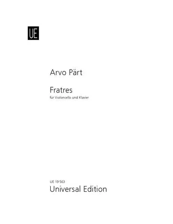 Pärt: Fratres (for cello & piano)