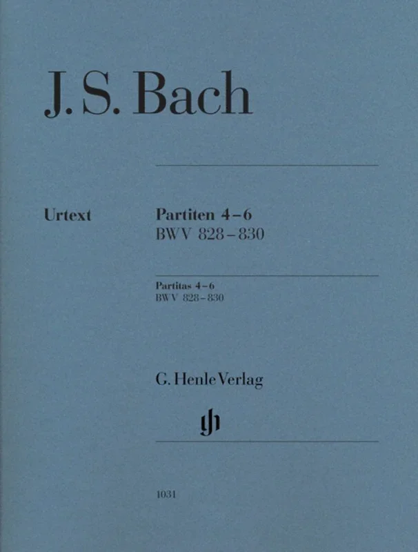 Partitas Book 2 Nos 4-6 Bwv 828-830 Without Finger (Softcover Book)