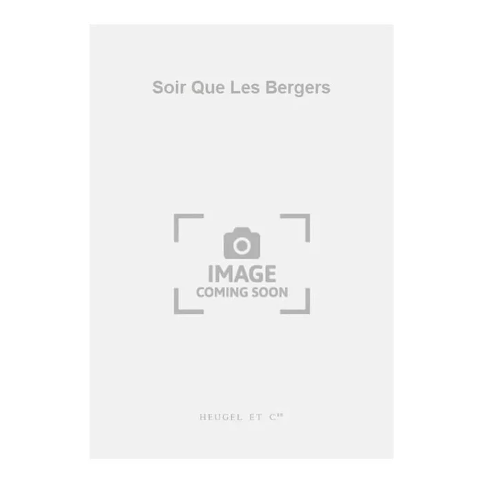 Paubon, Pierre – Soir Que Les Bergers