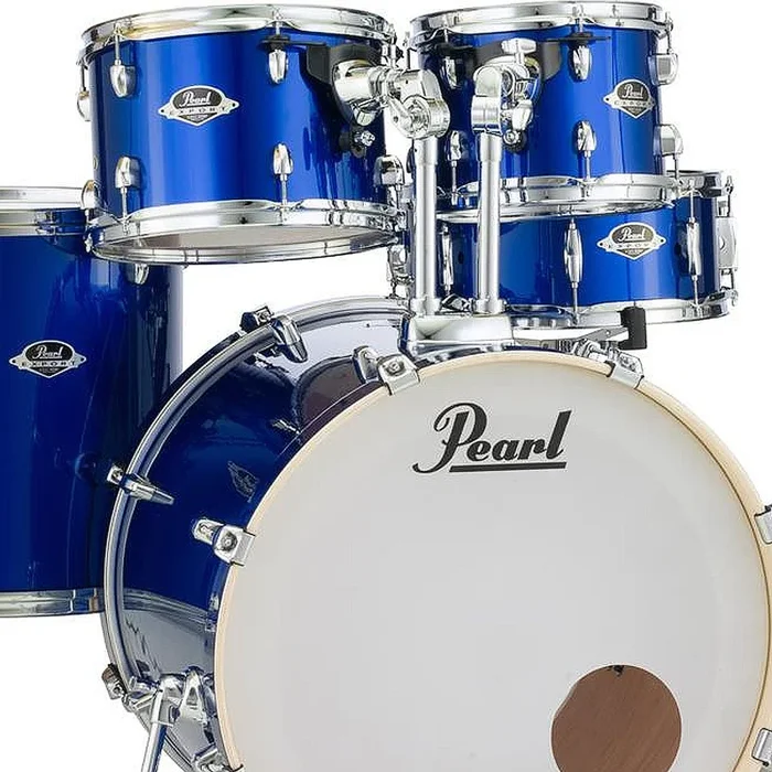 Pearl Export EXX 5 Piece Drumkit & Hardware in High Voltage Blue w/Zildjian Cymbal Pack & Throne – EXX785ZPC717T1