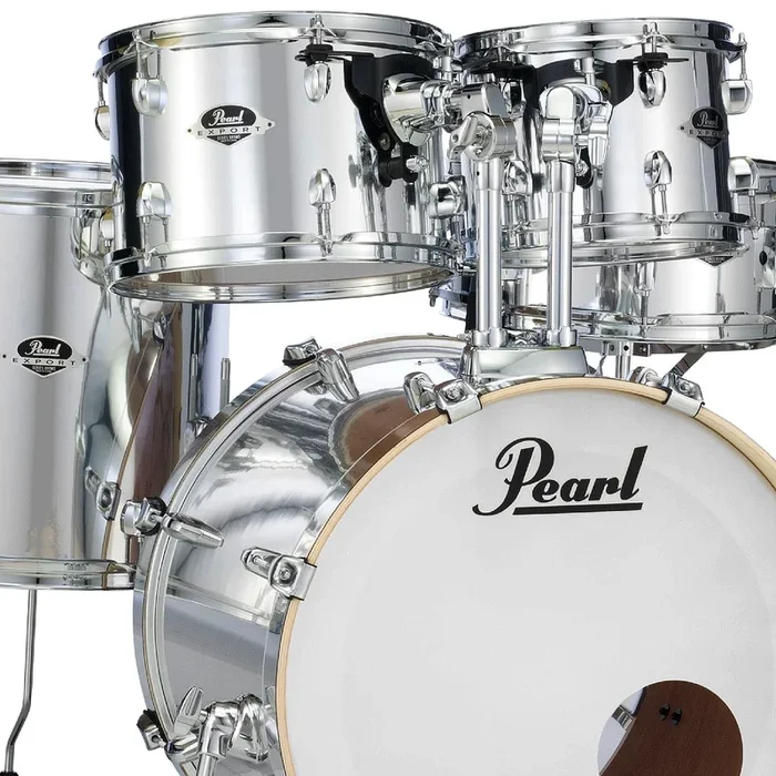 Pearl Export EXX 5 Piece Shell Pack in Mirror Chrome (Hardware & Cymbals Extra) – EXX725PC49