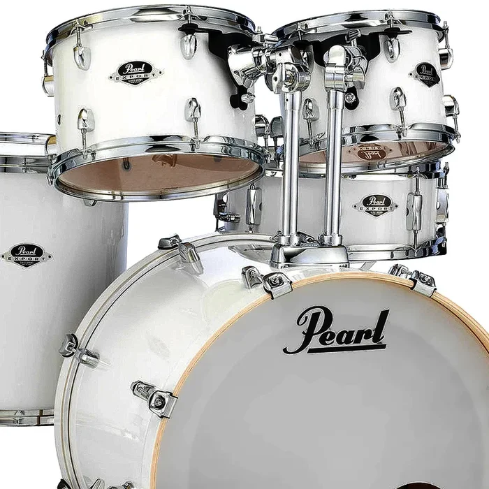 Pearl Export EXX 5 Piece Shell Pack in Pure White (Hardware & Cymbals Extra) – EXX785PC33
