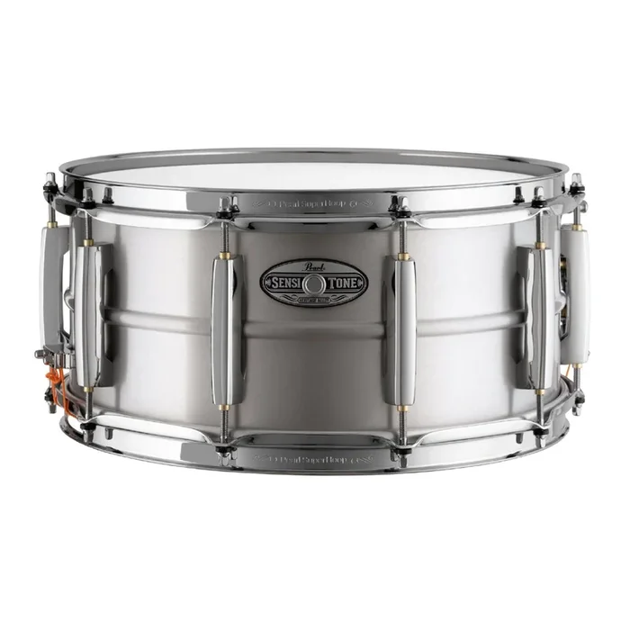 Pearl Sensitone Heritage Alloy 14×6.5 Snare Drum in Aluminum