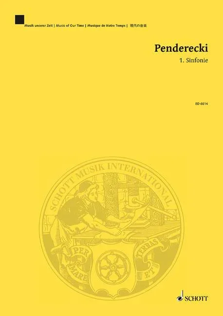 Penderecki, Krzysztof : Penderecki, Krzysztof : 1. Symphony, for orchestra – Orchestra – Schott Digital