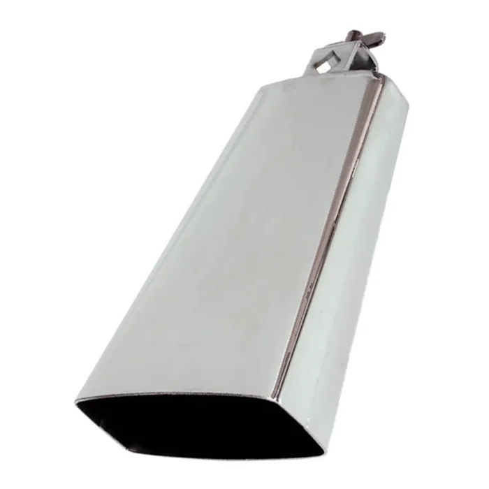 Percussion Plus 7.5″ Cowbell with Mount in Chrome