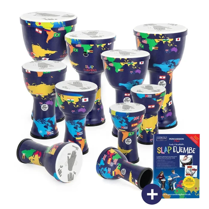 Percussion Plus World Slap Djembe 10 pack – pre-tuned