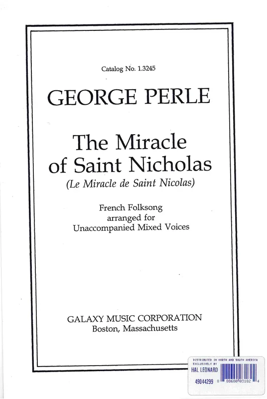 Perle: The Miracle of Saint Nicholas (Le Miracle De Saint Nicolas)