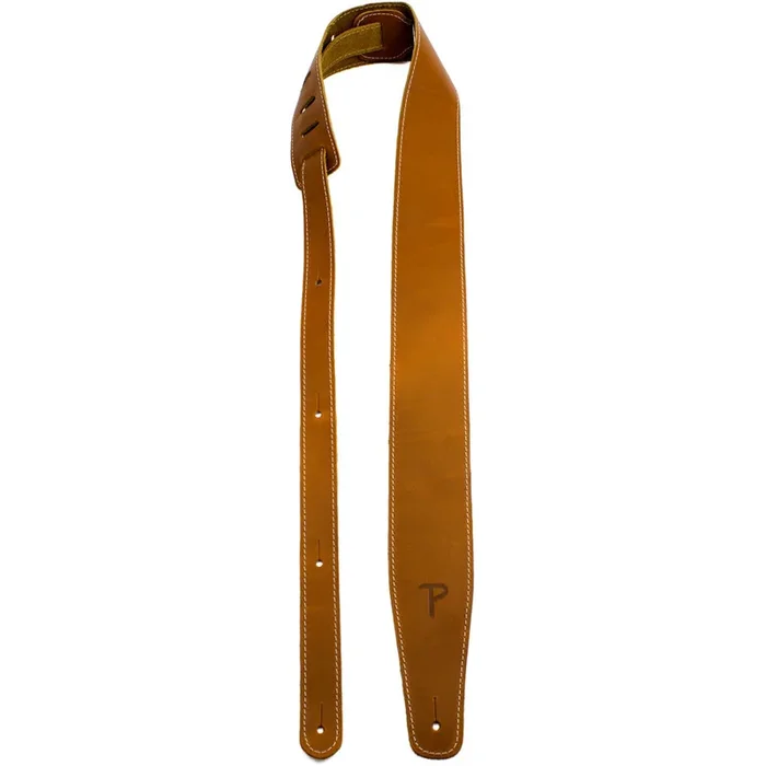 Perris 2.5″ Baseball Leather Guitar Strap in Sunflower