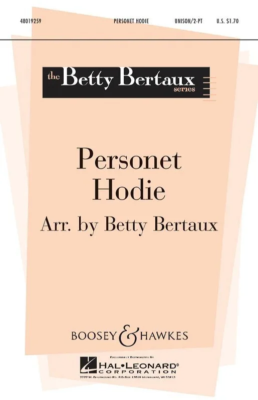 Personet Hodie 2 Pt Book