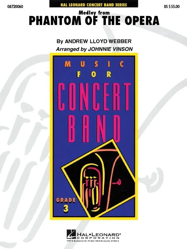 Phantom Of Opera Medley Youth Band3 (Music Score/Parts)