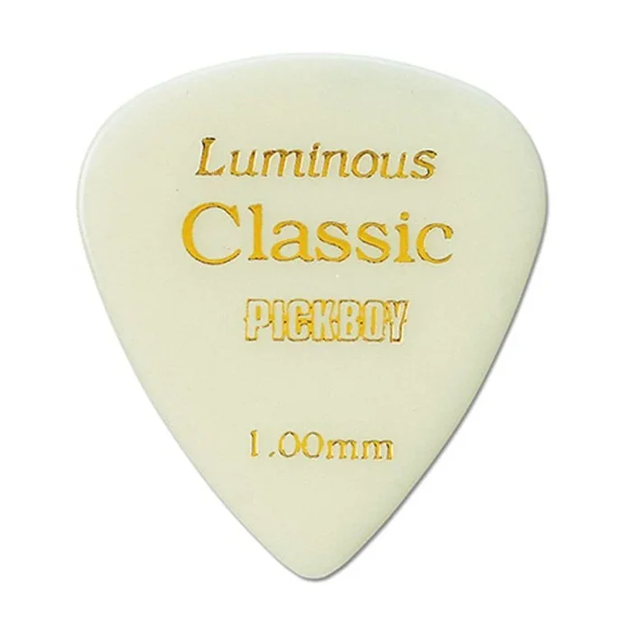 Pickboy Luminous Guitar Picks – 12 Pack, Cellulose, 1.00mm, Made in Japan