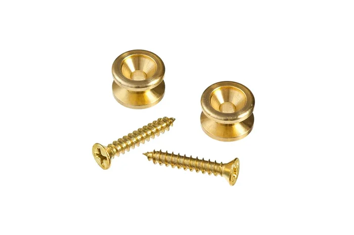 Planet Waves Solid Brass End Pins – Brass (Pair)