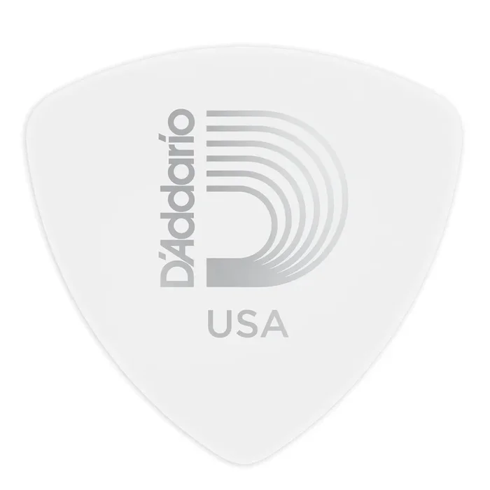 Planet Waves White-Color Celluloid Guitar Picks, 25 pack, Medium, Wide Shape