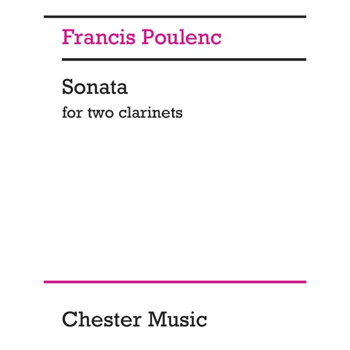 Poulenc, Francis – Sonata (1918) (Duet for Clarinet A and Bb)