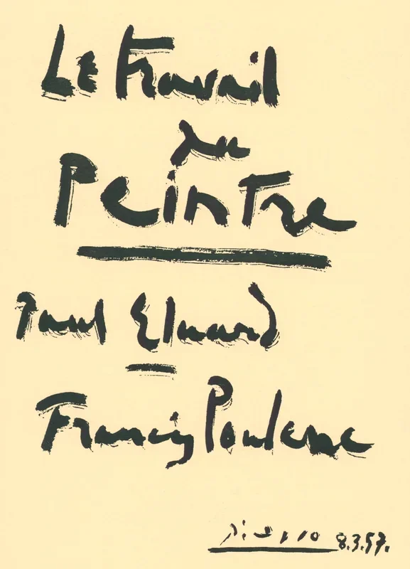 Poulenc: Le Travail du peintre