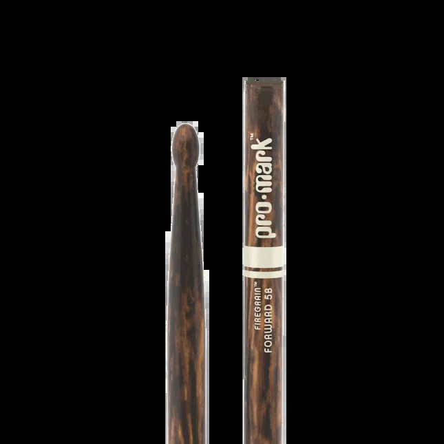 Pro-Mark TX5BW-FG Classic Forward 5B FireGrain Wood Tip (Pair) Drum Sticks w/ Video Link