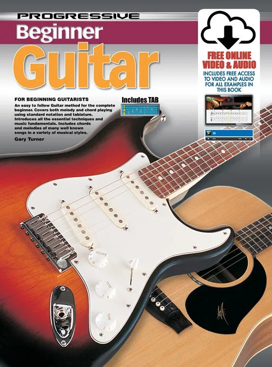 Progressive Beginner Guitar Book/Online Video And Audio Book