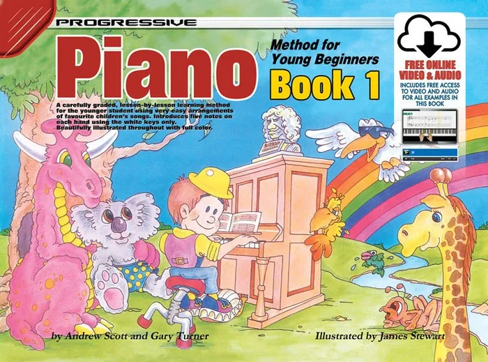 Progressive Piano Book 1 For Young Beginners Book/Online Video And Audio Book