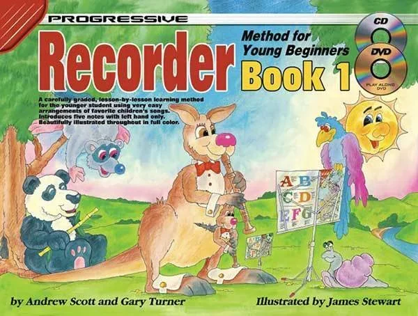 Progressive Recorder Book 1 For Young Beginners Book/CD/DVD Book