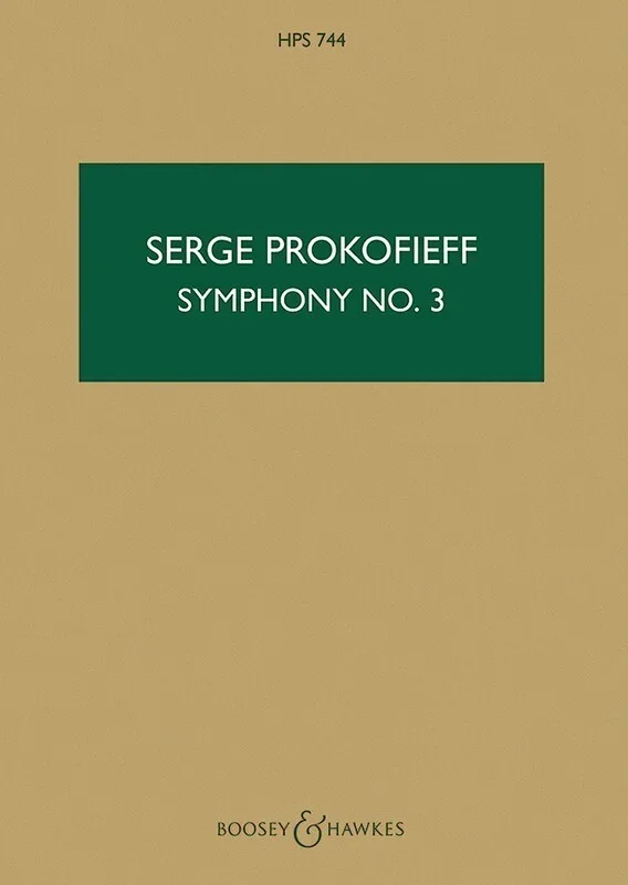 Prokofieff – Symphony No 3 Op 44 Study Score Book