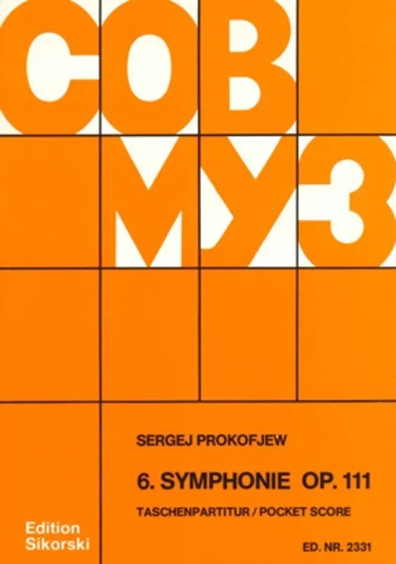 Prokofieff – Symphony No 6 Op 111 Study Score