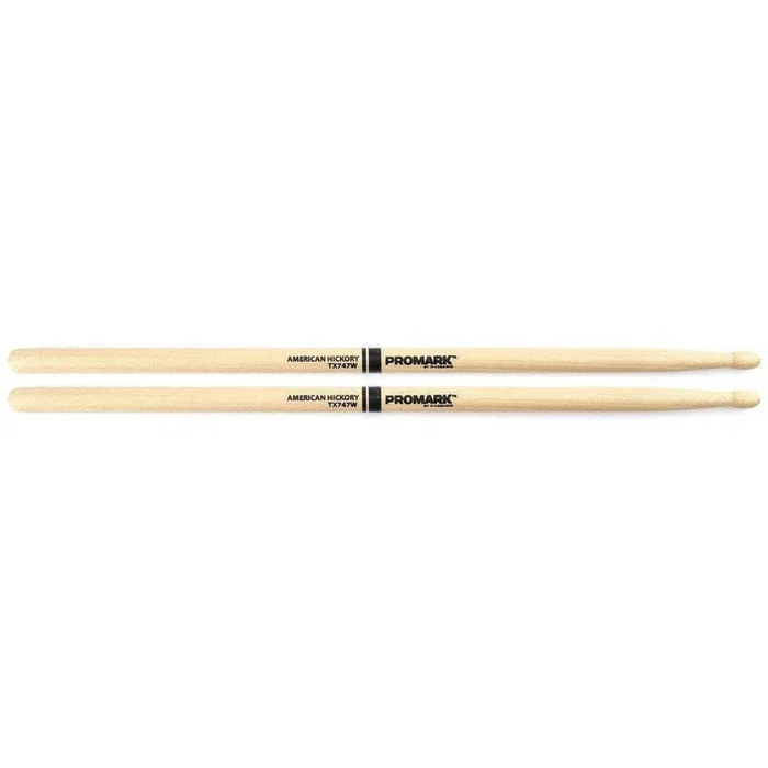 ProMark Hickory 747 “Rock” TX747W Wood Tip Drumsticks