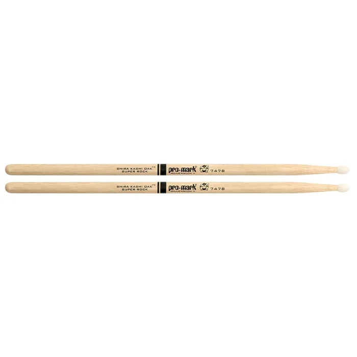Promark Shira Kashi Oak 747B “Super Rock” Wood Tip Drumsticks