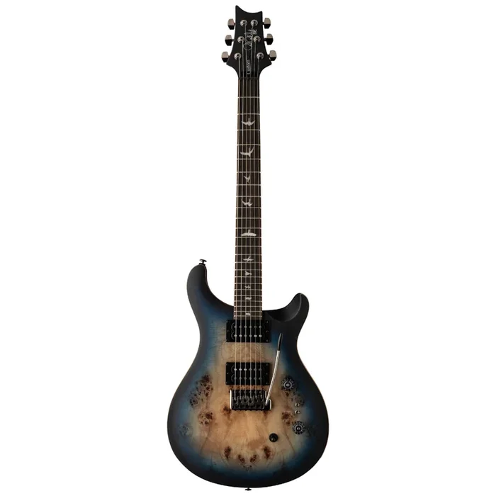PRS SE Custom 24-08 Poplar Burl – Lake Blue Midnight Burst