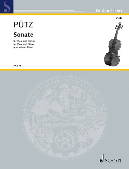 Puetz, Eduard : Puetz, Eduard : Sonate, – viola and piano – Schott Digital
