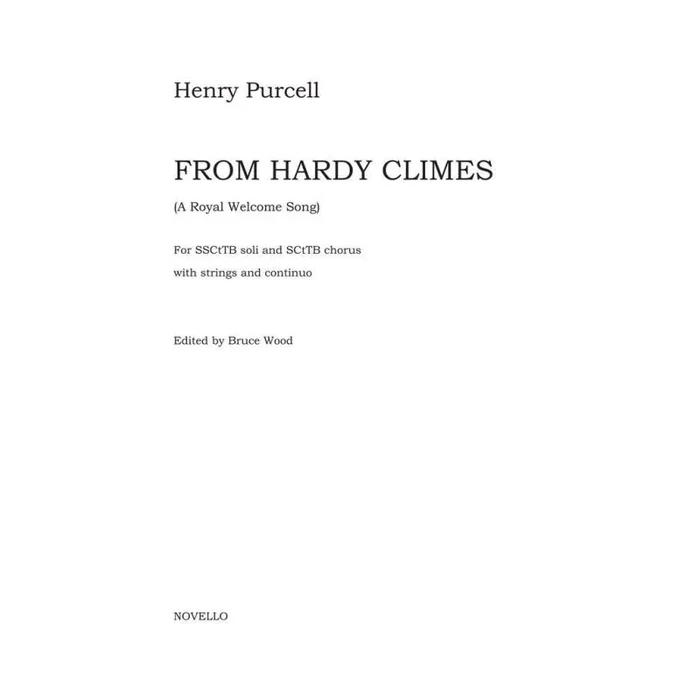 Purcell, Henry – From Hardy Climes (A Royal Welcome Song)