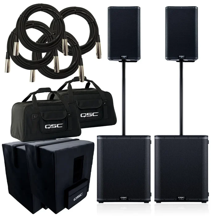 QSC K12.2 Powered Speaker with KS118 Subwoofer STAGE RIG
