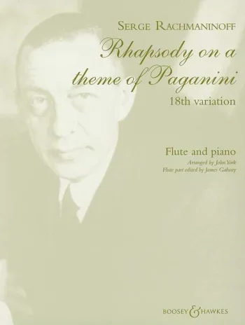 Rachmaninoff : 18Th Variation From Rhapsody On A Theme Of Paganini: Flute & Piano (B&H)