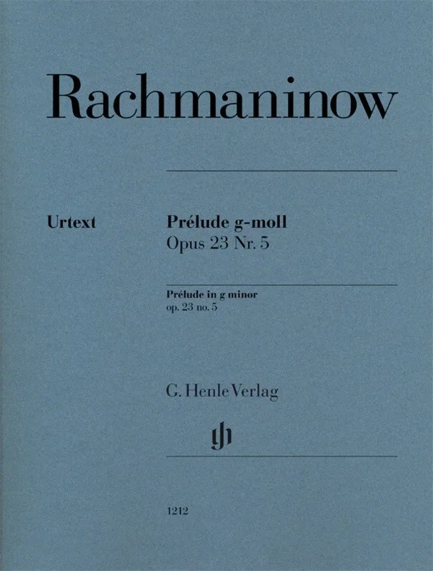Rachmaninoff – Prelude G Minor Op 23 No 5 (Softcover Book)