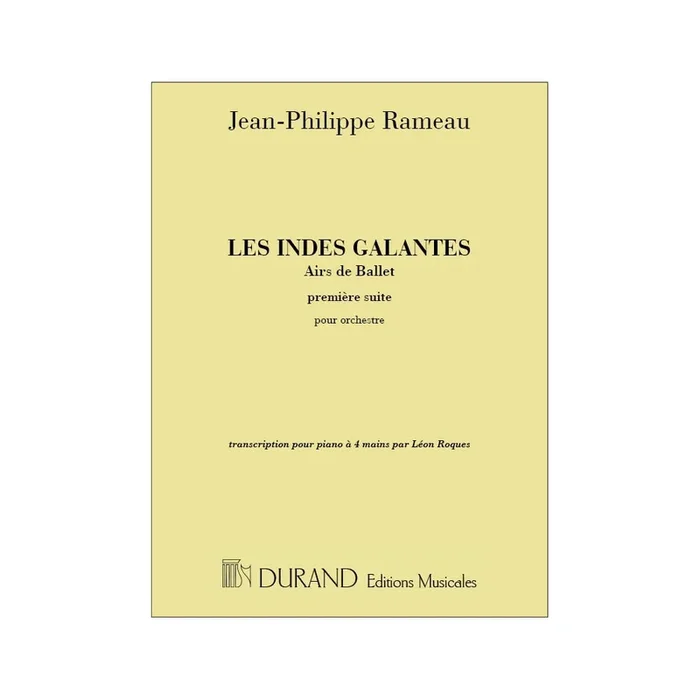 Rameau, Jean-Philippe – Indes Galante Suite N 1 4 Mains
