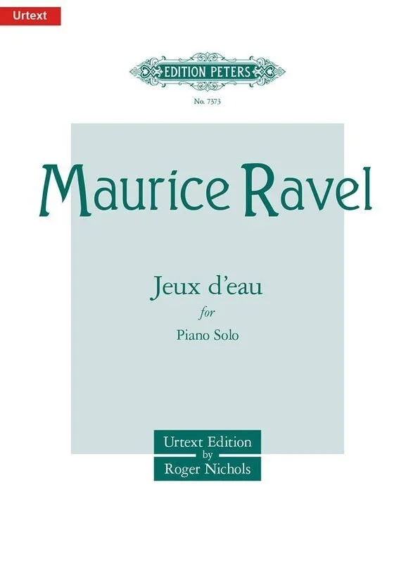 Ravel – Jeux Deau For Piano Solo Urtext Ed Nichols (Softcover Book)