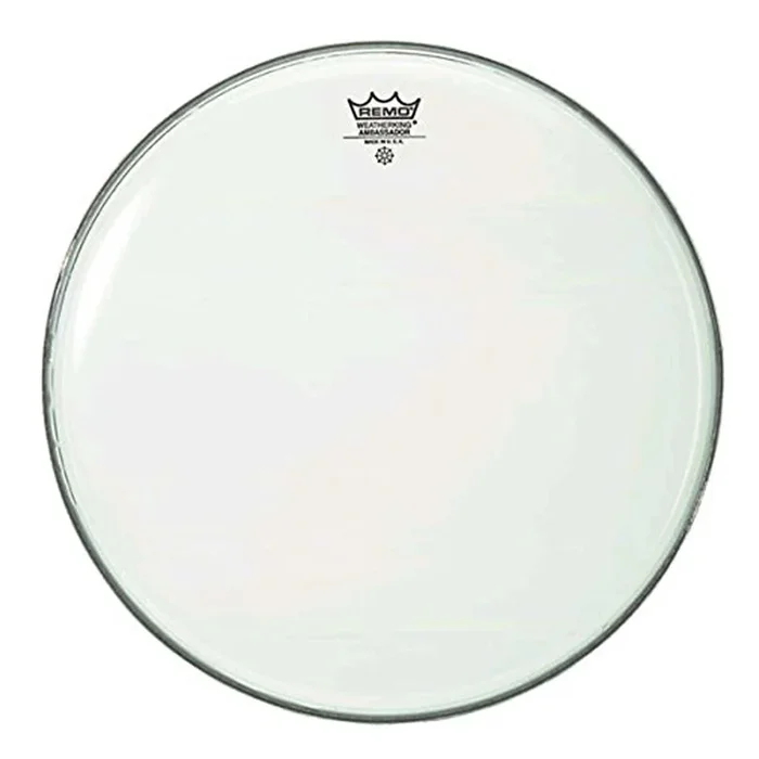 Remo BA-0213-00 Ambassador Smooth White Drum Head, 13″