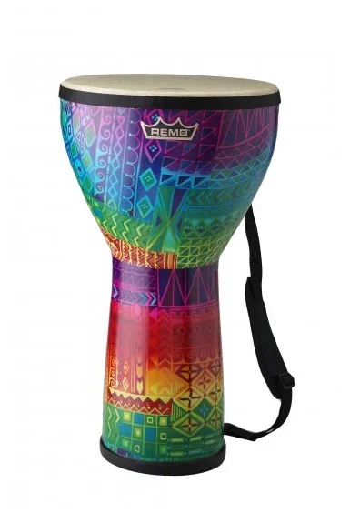 Remo Djembe Festival Series 10 Inch Rainbow Finish Shoulder Strap