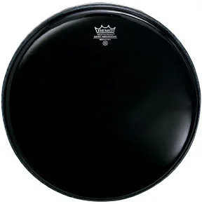 Remo Ebony Medium Weight 20 Black Bass Drum Batter Head