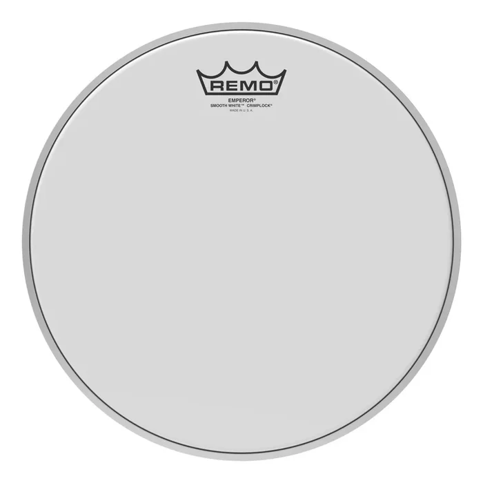 Remo Emperor Smooth White Crimplock Tenor Drumhead 12″