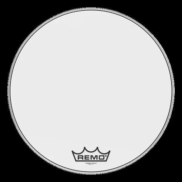 Remo Powermax Ultra White Crimplock 18 Inch Marching Bass Drumhead