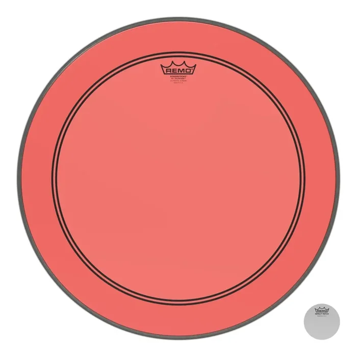 Remo Powerstroke P3 Colortone Red Bass Drumhead 20″